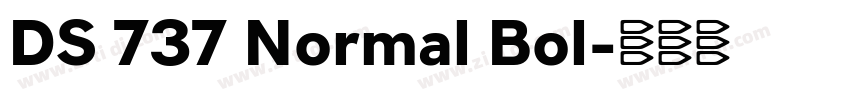 DS 737 Normal Bol字体转换 DS 737 Normal Bol字体转换